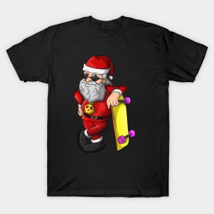 Urban Skater Santa Skateboarding Father Christmas T-Shirt